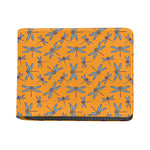 Polka Dot Dragonfly Pattern Print Bifold Wallet