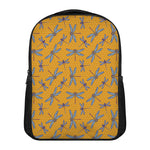 Polka Dot Dragonfly Pattern Print Casual Backpack