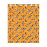 Polka Dot Dragonfly Pattern Print Curtain