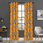 Polka Dot Dragonfly Pattern Print Curtain