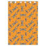 Polka Dot Dragonfly Pattern Print Curtain