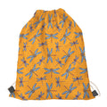 Polka Dot Dragonfly Pattern Print Drawstring Bag