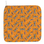 Polka Dot Dragonfly Pattern Print Hand Towel