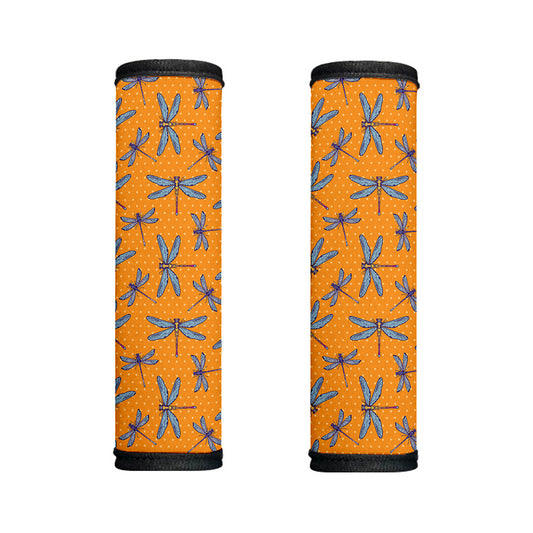 Polka Dot Dragonfly Pattern Print Handle Covers