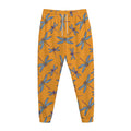 Polka Dot Dragonfly Pattern Print Jogger Pants