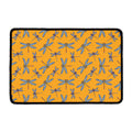 Polka Dot Dragonfly Pattern Print Kitchen Mat
