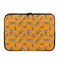 Polka Dot Dragonfly Pattern Print Laptop Sleeve