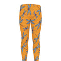 Polka Dot Dragonfly Pattern Print Men's Leggings