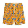 Polka Dot Dragonfly Pattern Print Men's Athletic Shorts
