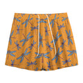 Polka Dot Dragonfly Pattern Print Mesh Shorts