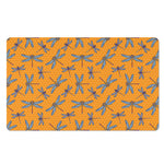 Polka Dot Dragonfly Pattern Print Polyester Doormat