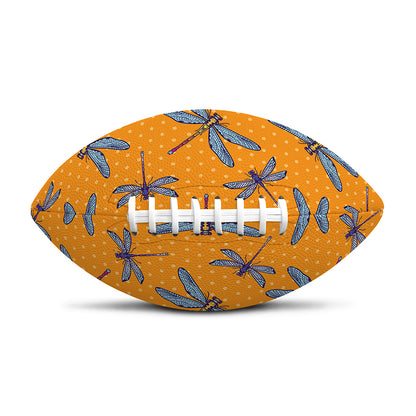Polka Dot Dragonfly Pattern Print Rugby Ball