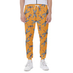 Polka Dot Dragonfly Pattern Print Scuba Joggers