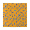 Polka Dot Dragonfly Pattern Print Silk Bandana