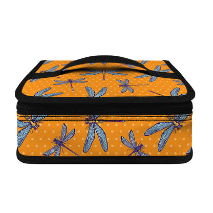 Polka Dot Dragonfly Pattern Print Small Lunch Bag