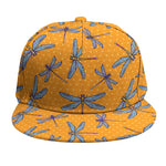 Polka Dot Dragonfly Pattern Print Snapback Cap