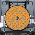 Polka Dot Dragonfly Pattern Print Tire Cover With Camera Hole
