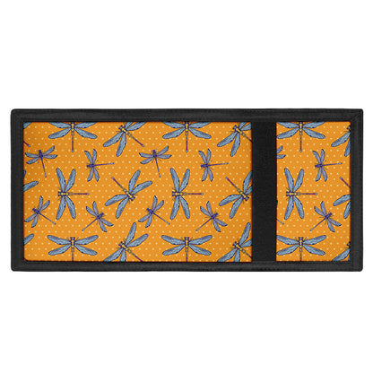 Polka Dot Dragonfly Pattern Print Trifold Wallet