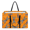 Polka Dot Dragonfly Pattern Print Utility Tote Bag