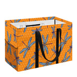 Polka Dot Dragonfly Pattern Print Utility Tote Bag