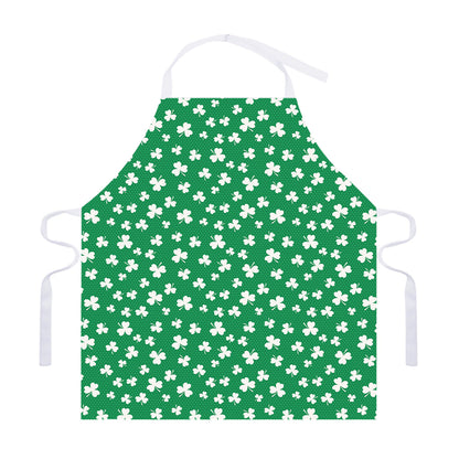 Polka Dot Irish St. Patrick's Day Print Adjustable Apron