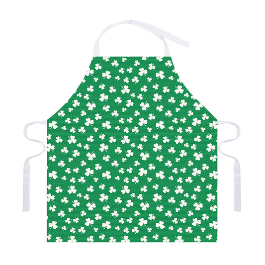 Polka Dot Irish St. Patrick's Day Print Adjustable Apron