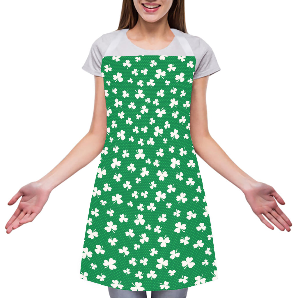 Polka Dot Irish St. Patrick's Day Print Adjustable Apron
