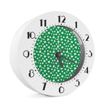 Polka Dot Irish St. Patrick's Day Print Alarm Clock