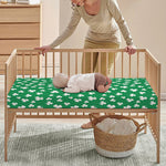 Polka Dot Irish St. Patrick's Day Print Baby Crib Sheet