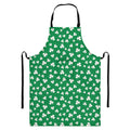 Polka Dot Irish St. Patrick's Day Print Bib Apron With Pocket