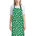 Polka Dot Irish St. Patrick's Day Print Bib Apron With Pocket