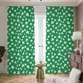 Polka Dot Irish St. Patrick's Day Print Dimout Pencil Pleat Curtains