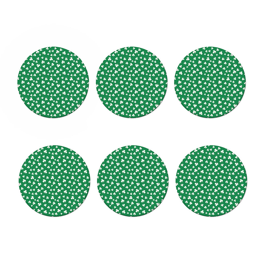 Polka Dot Irish St. Patrick's Day Print Coaster Set