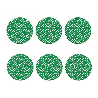 Polka Dot Irish St. Patrick's Day Print Coaster Set