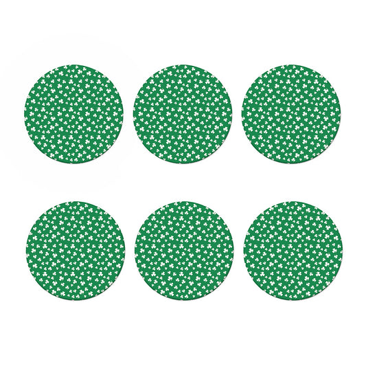 Polka Dot Irish St. Patrick's Day Print Coaster Set