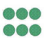 Polka Dot Irish St. Patrick's Day Print Coaster Set
