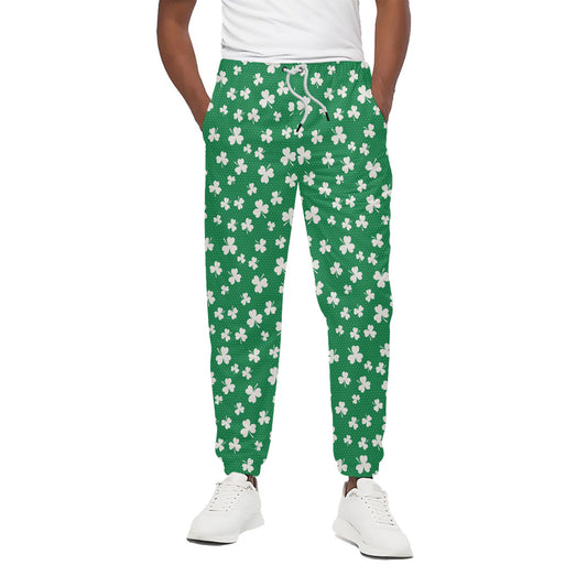 Polka Dot Irish St. Patrick's Day Print Cotton Pants
