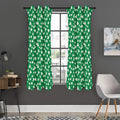 Polka Dot Irish St. Patrick's Day Print Grommet Curtain Panels