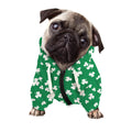Polka Dot Irish St. Patrick's Day Print Dog Zip Up Hoodie