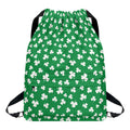 Polka Dot Irish St. Patrick's Day Print Drawstring Backpack