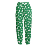 Polka Dot Irish St. Patrick's Day Print Fleece Lined Knit Pants