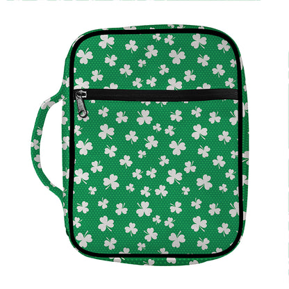 Polka Dot Irish St. Patrick's Day Print Front Pocket Bible Bag