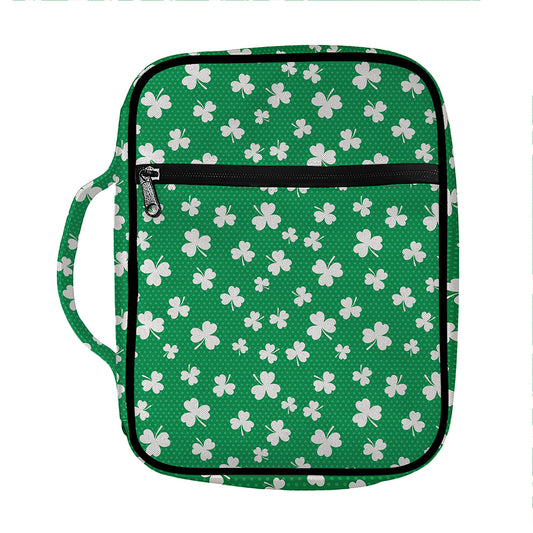 Polka Dot Irish St. Patrick's Day Print Front Pocket Bible Bag