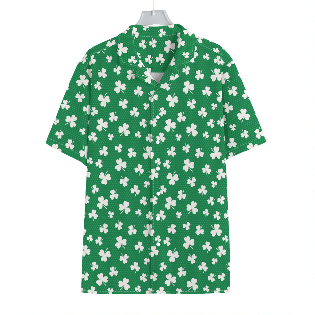 Polka Dot Irish St. Patrick's Day Print Hawaiian Shirt