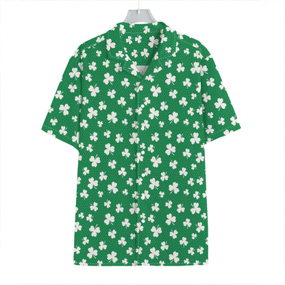 Polka Dot Irish St. Patrick's Day Print Hawaiian Shirt