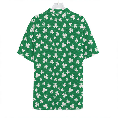 Polka Dot Irish St. Patrick's Day Print Hawaiian Shirt