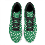 Polka Dot Irish St. Patrick's Day Print High Top Leather Sneakers