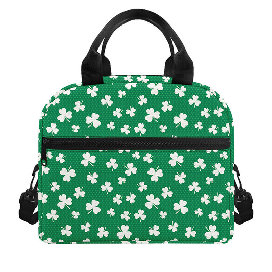 Polka Dot Irish St. Patrick's Day Print Insulated Lunch Bag