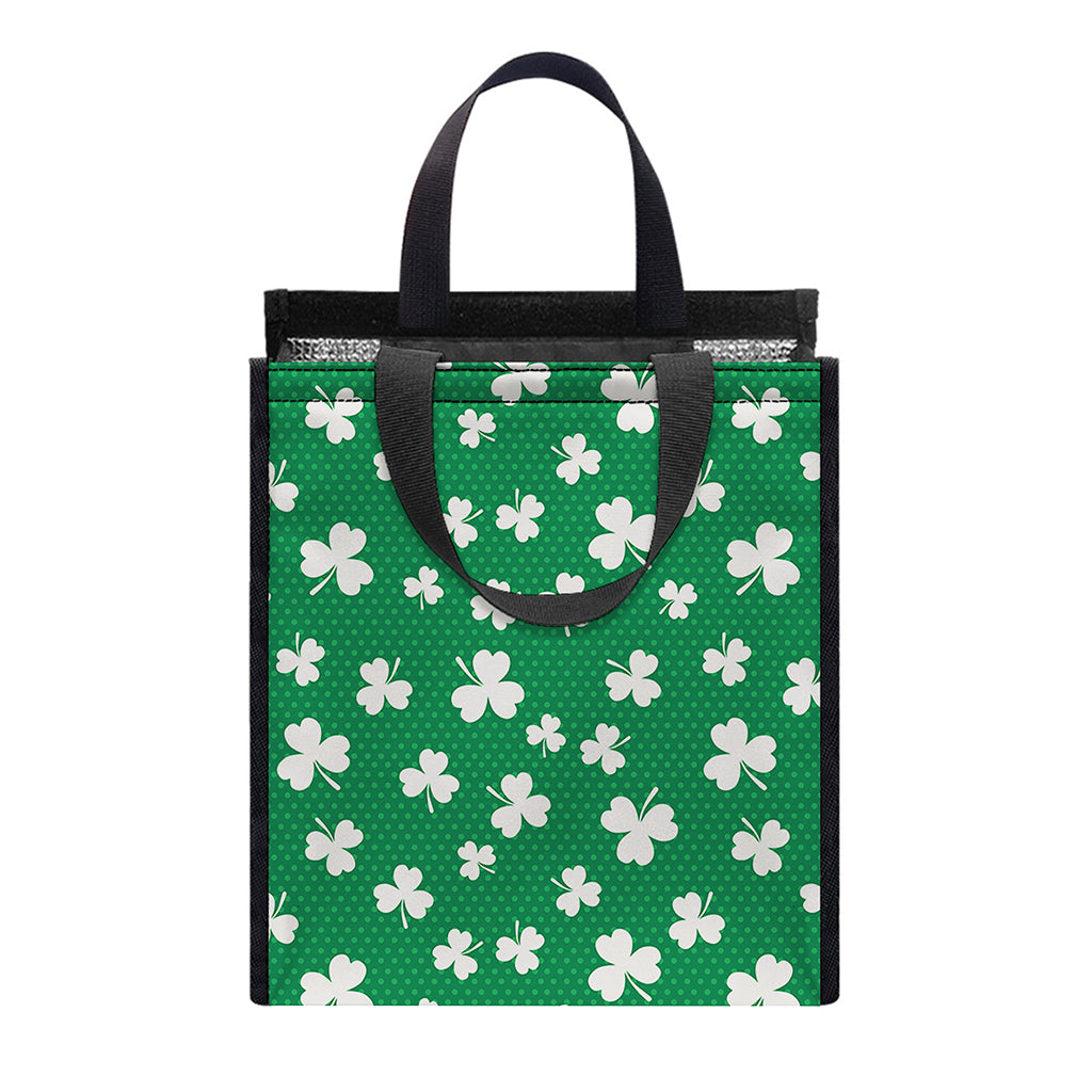 Polka Dot Irish St. Patrick's Day Print Insulated Lunch Tote