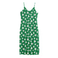 Polka Dot Irish St. Patrick's Day Print Jersey Midi Cami Dress